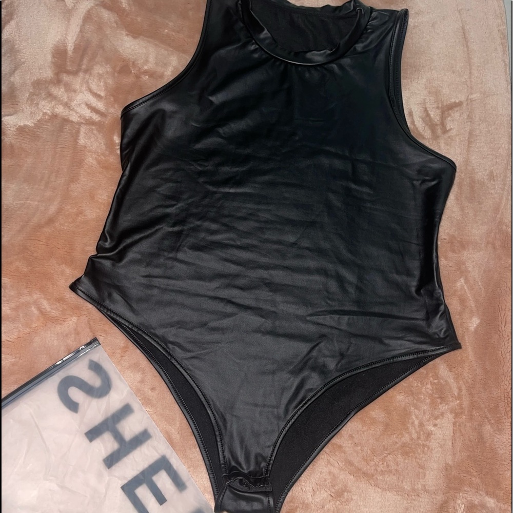 Shein Plus Solid Tank Bodysuit